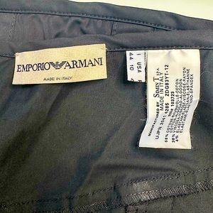 Emporio Armani black maxi straight skirt sz 10